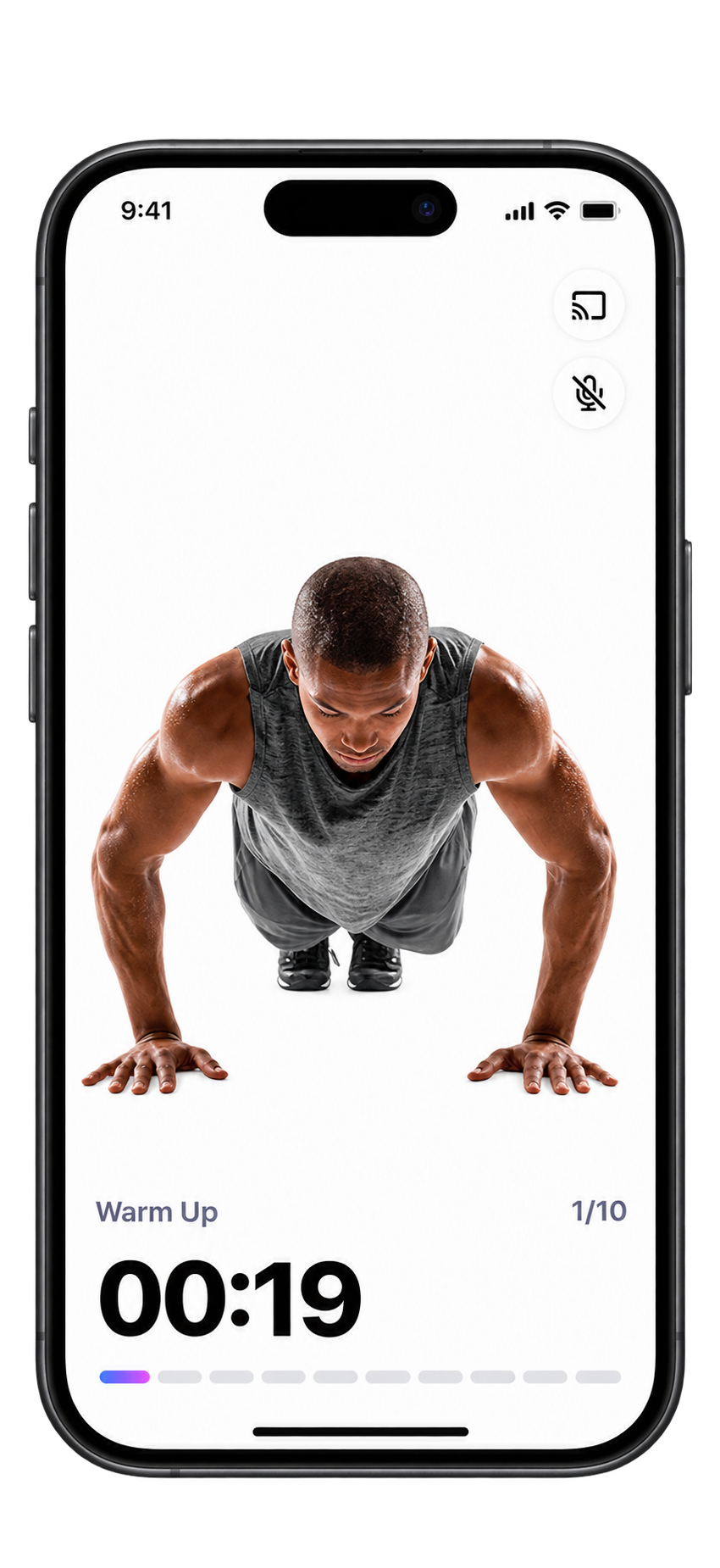 SuiFit Live Workout Screen